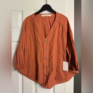 We The Free - Feel It Still Tunic Blouse in Noble Adobe - Size S